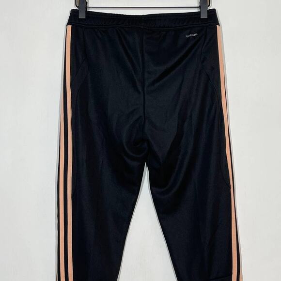 Adidas Sweatpants Black Pink Striped Logo Athletic Training Pants Size XS - Picture 5 of 11